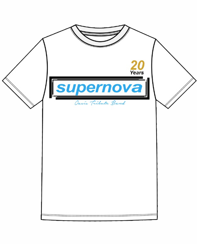 T-shirt Supernova - White